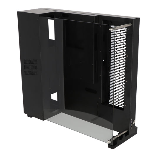 Schmalstes ATX Wandgehäuse für PC - Premium Wall Mount PC Case aus Stahl und Glas